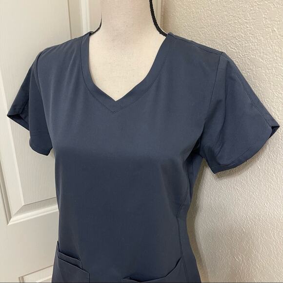 Grey’s Anatomy by Barco Active 4 Pocket V-Neck Scrub Uniform Top Women Size S - Picture 5 of 11